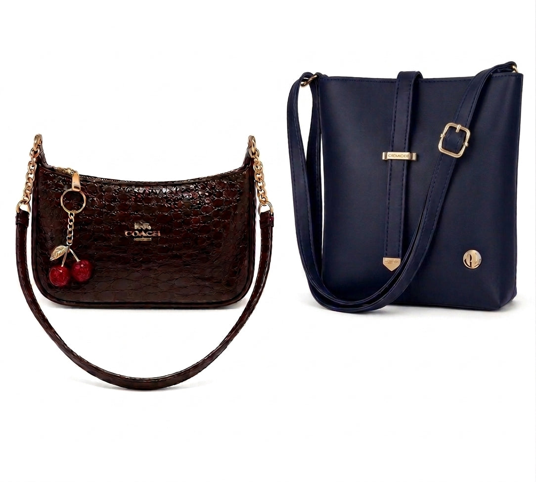 Women’s Elegant 2-Piece Handbag Set – Shoulder & Tote Bags